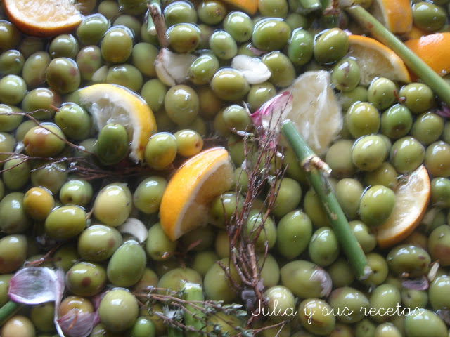 Aceitunas sosa caustica receta